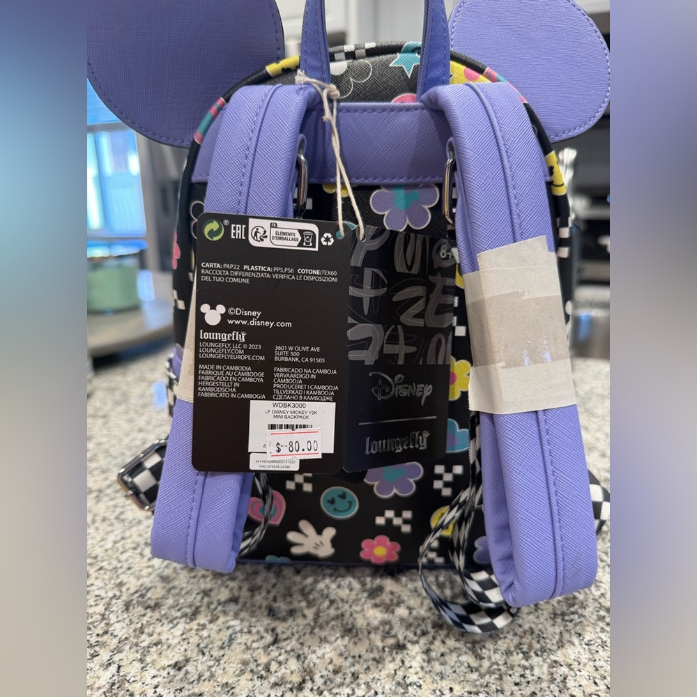 Adorable Y2K Mickey Lougefly Backpack - Picture 5 of 6